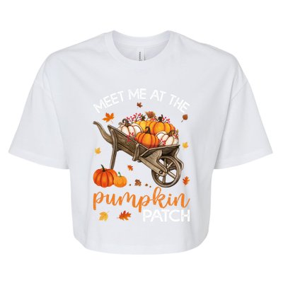 Meet Me At The Pumpkin Patch Gift Bella+Canvas Jersey Crop Tee