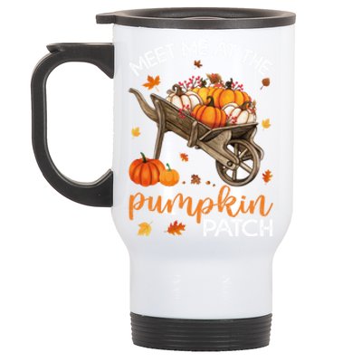 Meet Me At The Pumpkin Patch Gift Stainless Steel Travel Mug