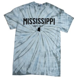 Mississippi Minimalist Autumn Fall Cool Apparel Clothing Top Tie-Dye T-Shirt