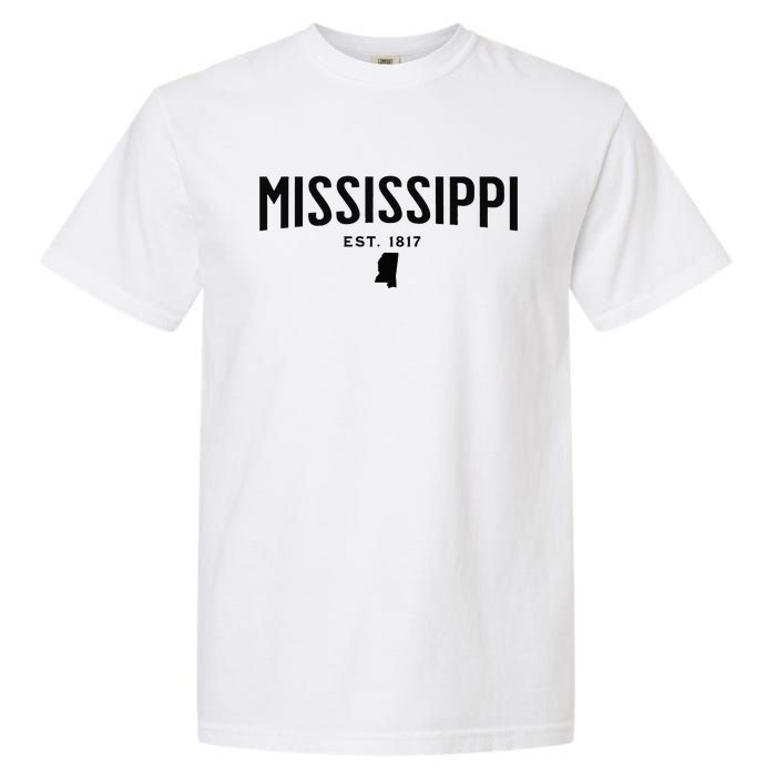 Mississippi Minimalist Autumn Fall Cool Apparel Clothing Top Garment-Dyed Heavyweight T-Shirt