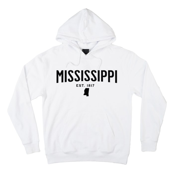 Mississippi Minimalist Autumn Fall Cool Apparel Clothing Top Hoodie