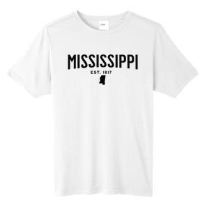 Mississippi Minimalist Autumn Fall Cool Apparel Clothing Top Tall Fusion ChromaSoft Performance T-Shirt