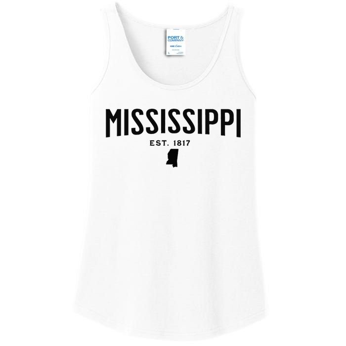 Mississippi Minimalist Autumn Fall Cool Apparel Clothing Top Ladies Essential Tank