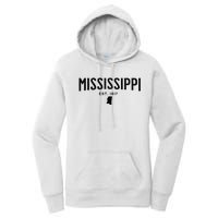 Mississippi Minimalist Autumn Fall Cool Apparel Clothing Top Women's Pullover Hoodie