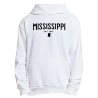 Mississippi Minimalist Autumn Fall Cool Apparel Clothing Top Urban Pullover Hoodie