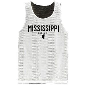 Mississippi Minimalist Autumn Fall Cool Apparel Clothing Top Mesh Reversible Basketball Jersey Tank