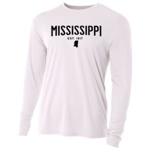 Mississippi Minimalist Autumn Fall Cool Apparel Clothing Top Cooling Performance Long Sleeve Crew