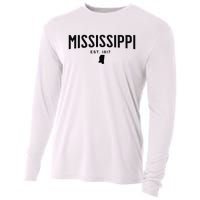 Mississippi Minimalist Autumn Fall Cool Apparel Clothing Top Cooling Performance Long Sleeve Crew