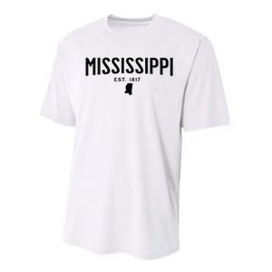 Mississippi Minimalist Autumn Fall Cool Apparel Clothing Top Performance Sprint T-Shirt