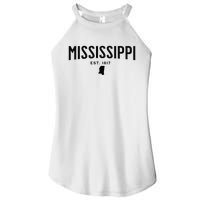 Mississippi Minimalist Autumn Fall Cool Apparel Clothing Top Women's Perfect Tri Rocker Tank