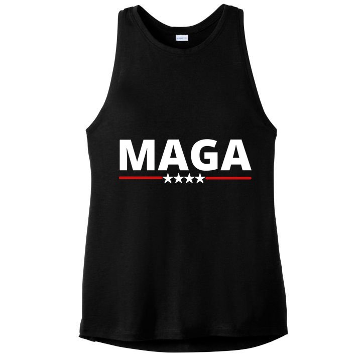 MAGA Make America Great Again Trump Ladies PosiCharge Tri-Blend Wicking Tank