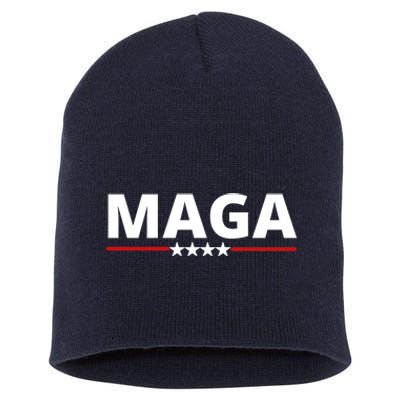 MAGA Make America Great Again Trump Short Acrylic Beanie