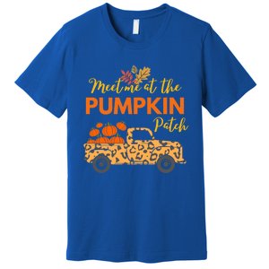 Meet Me At The Pumpkin Patch Thanksgiving Fall Pumpkin Gift Premium T-Shirt