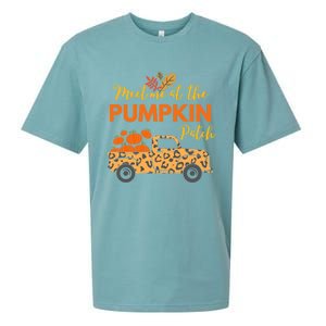 Meet Me At The Pumpkin Patch Thanksgiving Fall Pumpkin Gift Sueded Cloud Jersey T-Shirt