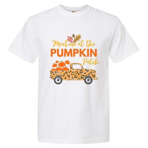 Meet Me At The Pumpkin Patch Thanksgiving Fall Pumpkin Gift Garment-Dyed Heavyweight T-Shirt