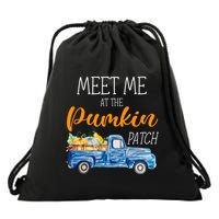 Meet Me At The Pumpkin Patch Cute Halloween Drawstring Bag