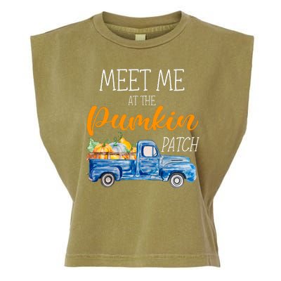 Meet Me At The Pumpkin Patch Cute Halloween Garment-Dyed Women's Muscle Tee