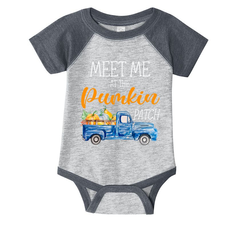 Meet Me At The Pumpkin Patch Cute Halloween Infant Baby Jersey Bodysuit