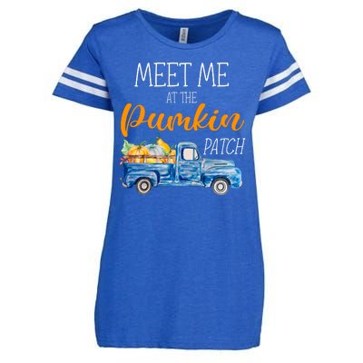 Meet Me At The Pumpkin Patch Cute Halloween Enza Ladies Jersey Football T-Shirt