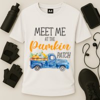 Meet Me At The Pumpkin Patch Cute Halloween Cooling Performance Crew T-Shirt