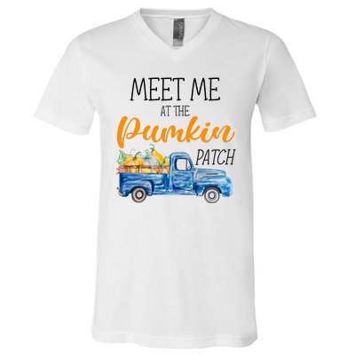 Meet Me At The Pumpkin Patch Cute Halloween V-Neck T-Shirt