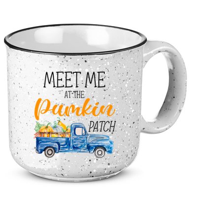 Meet Me At The Pumpkin Patch Cute Halloween 15oz Campfire Ceramic Mug