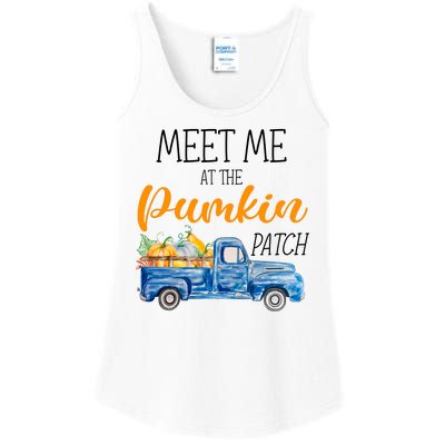 Meet Me At The Pumpkin Patch Cute Halloween Ladies Essential Tank