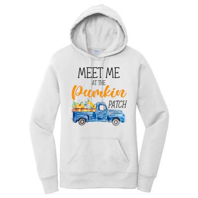 Meet Me At The Pumpkin Patch Cute Halloween Women's Pullover Hoodie