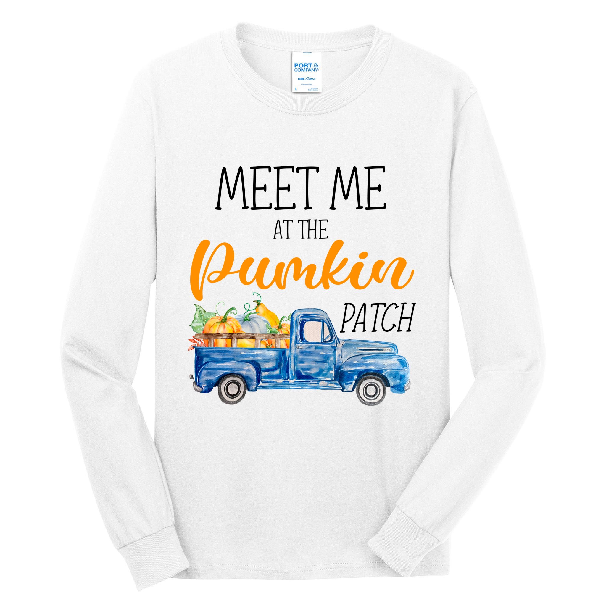Meet Me At The Pumpkin Patch Cute Halloween Tall Long Sleeve T-Shirt