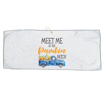Meet Me At The Pumpkin Patch Cute Halloween Large Microfiber Waffle Golf Towel