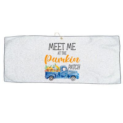 Meet Me At The Pumpkin Patch Cute Halloween Large Microfiber Waffle Golf Towel