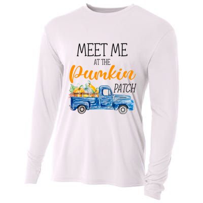 Meet Me At The Pumpkin Patch Cute Halloween Cooling Performance Long Sleeve Crew