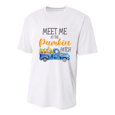 Meet Me At The Pumpkin Patch Cute Halloween Youth Performance Sprint T-Shirt