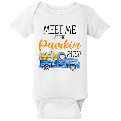Meet Me At The Pumpkin Patch Cute Halloween Baby Bodysuit