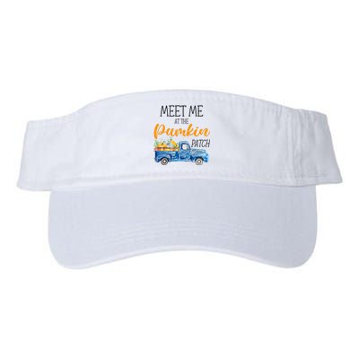 Meet Me At The Pumpkin Patch Cute Halloween Valucap Bio-Washed Visor