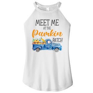 Meet Me At The Pumpkin Patch Cute Halloween Women's Perfect Tri Rocker Tank