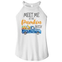 Meet Me At The Pumpkin Patch Cute Halloween Women's Perfect Tri Rocker Tank