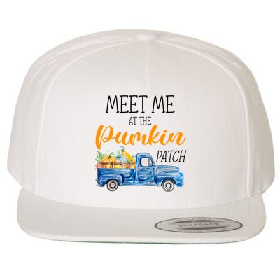 Meet Me At The Pumpkin Patch Cute Halloween Wool Snapback Cap