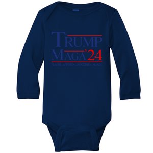 Maga Maybe Afford Groceries Again Baby Long Sleeve Bodysuit