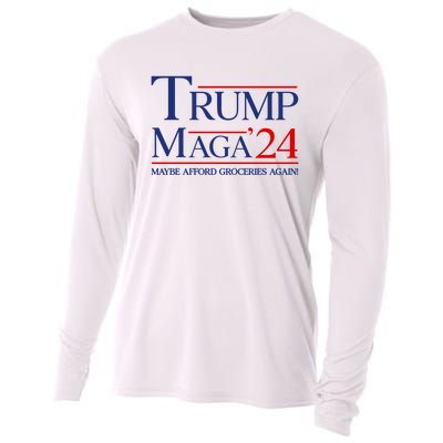 Maga Maybe Afford Groceries Again Cooling Performance Long Sleeve Crew