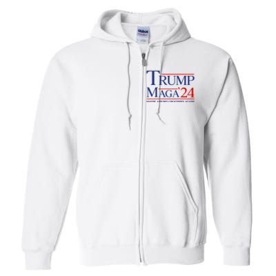 Maga Maybe Afford Groceries Again Full Zip Hoodie