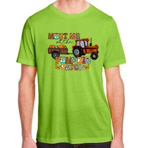 Meet Me At The Pumpkin Patch Truck Autumn Fall Thanksgiving Meaningful Gift Adult ChromaSoft Performance T-Shirt