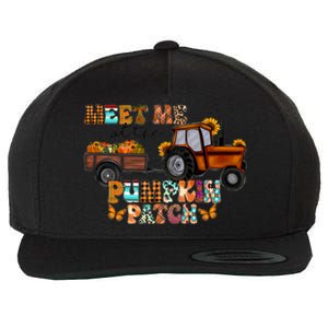 Meet Me At The Pumpkin Patch Truck Autumn Fall Thanksgiving Meaningful Gift Wool Snapback Cap