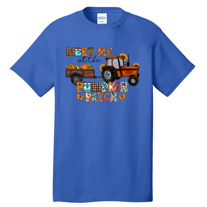 Meet Me At The Pumpkin Patch Truck Autumn Fall Thanksgiving Meaningful Gift Tall T-Shirt