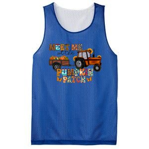 Meet Me At The Pumpkin Patch Truck Autumn Fall Thanksgiving Meaningful Gift Mesh Reversible Basketball Jersey Tank