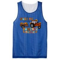 Meet Me At The Pumpkin Patch Truck Autumn Fall Thanksgiving Meaningful Gift Mesh Reversible Basketball Jersey Tank