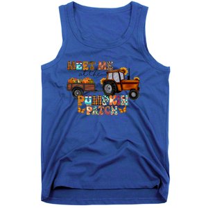 Meet Me At The Pumpkin Patch Truck Autumn Fall Thanksgiving Meaningful Gift Tank Top