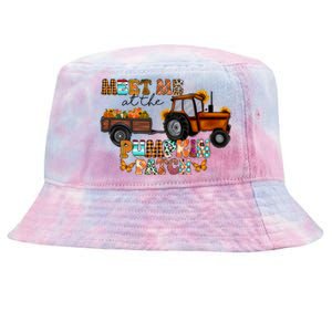 Meet Me At The Pumpkin Patch Truck Autumn Fall Thanksgiving Meaningful Gift Tie-Dyed Bucket Hat