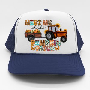 Meet Me At The Pumpkin Patch Truck Autumn Fall Thanksgiving Meaningful Gift Trucker Hat