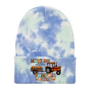 Meet Me At The Pumpkin Patch Truck Autumn Fall Thanksgiving Meaningful Gift Tie Dye 12in Knit Beanie